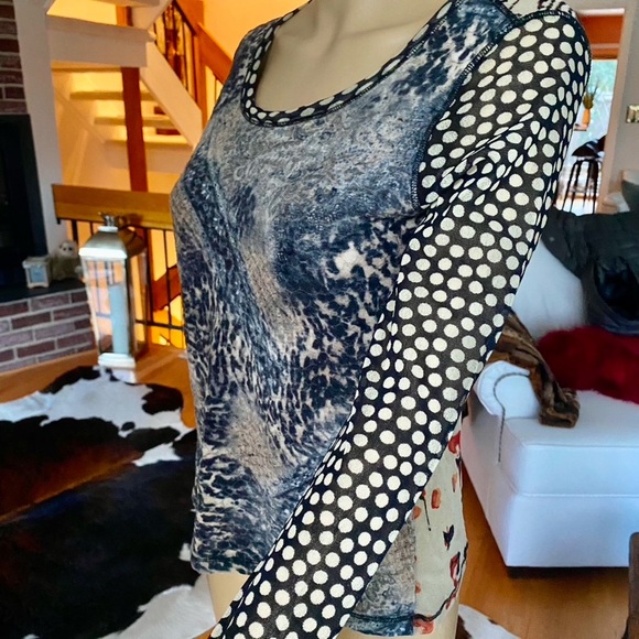 🌺 FUZZI —Jean Paul Gaultier, Large. Fab Stretch long sleeve top 🌺Unique & RARE 🌺 - Picture 11 of 14
